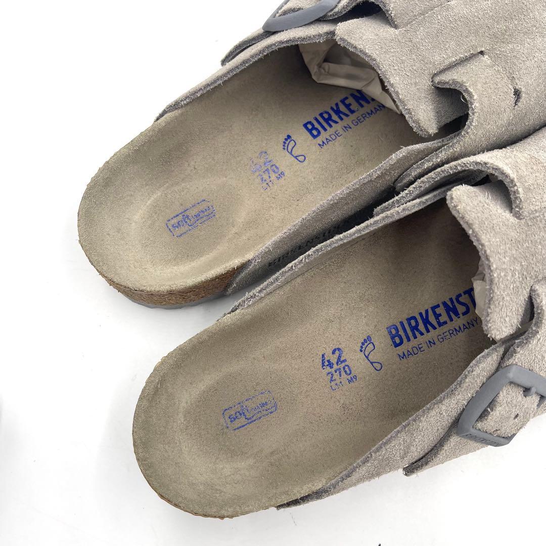 う*じ様 9MS08_美品 ビルケンシュトック ボストン ストーン 42