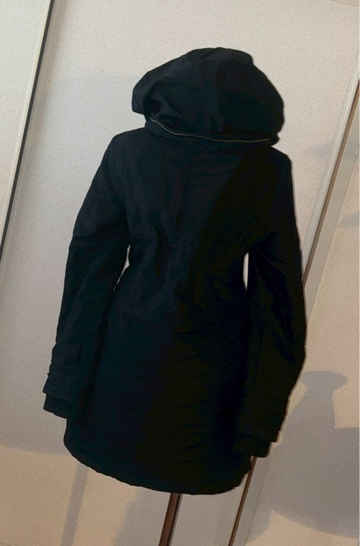 希少00sy2k平成ギャル黒モッズ　ミリタリーフード　ギミックダークコア小悪魔