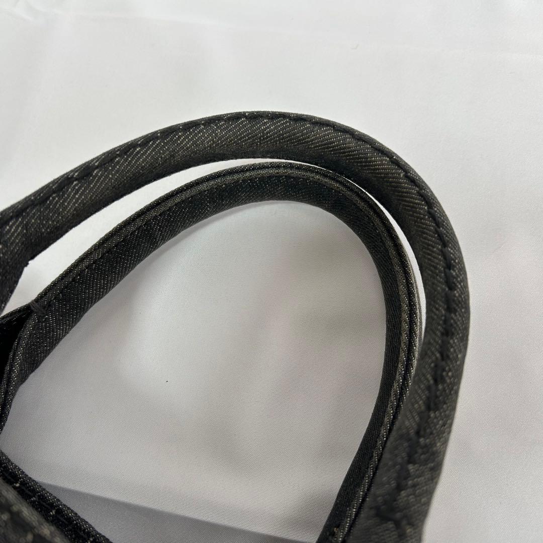 美品　プラダ　カナパ　2way　トートバッグ　デニム　ショルダーバッグ　ブラック