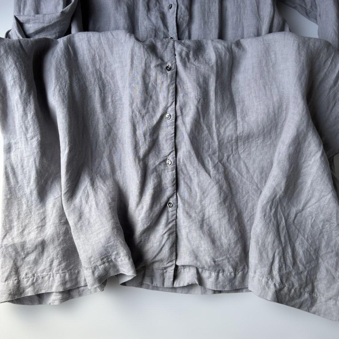 ネストローブ　襟袖レースリネンワンピース（羽織）美品nest robe