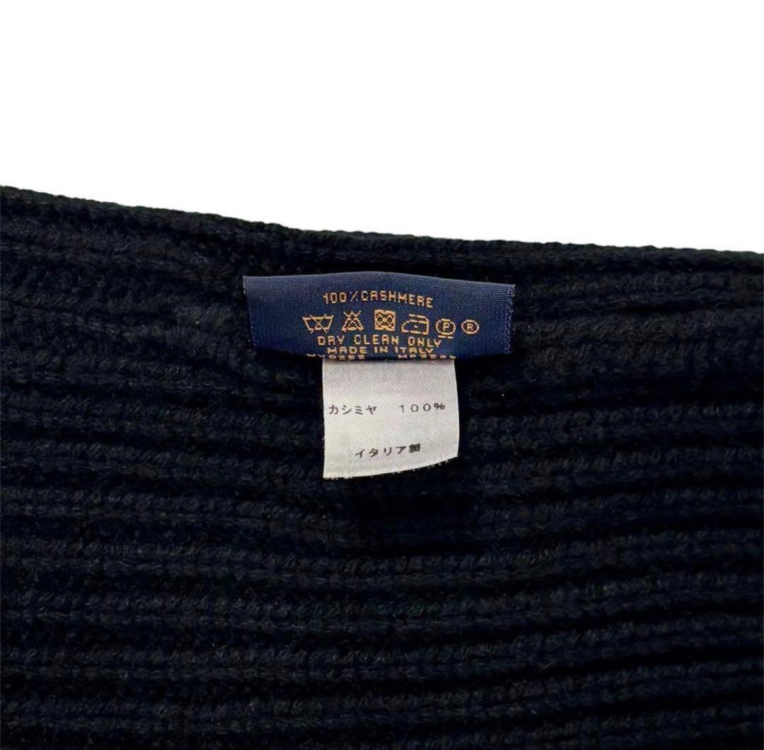 美品‼️ ルィヴィトン　 黒 ニット帽子