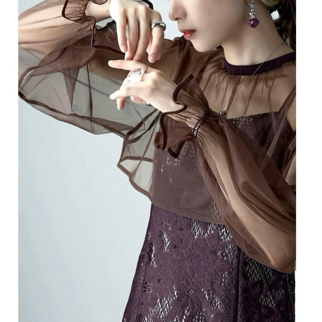 3way✨新作 ドリードール シフォンボレロ&レースキャミドレス オケージョンL