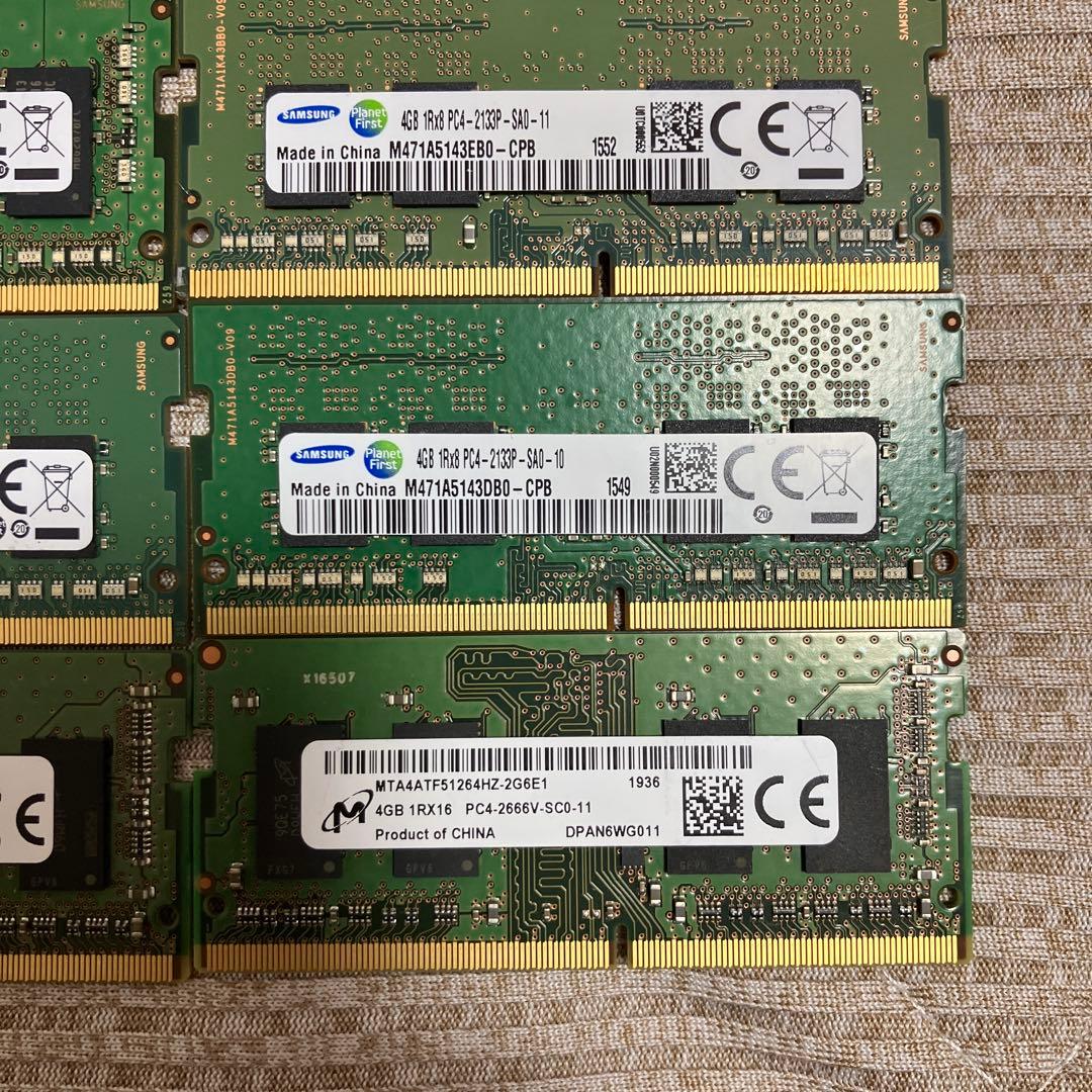 DDR4 4GB 8枚　メモリ