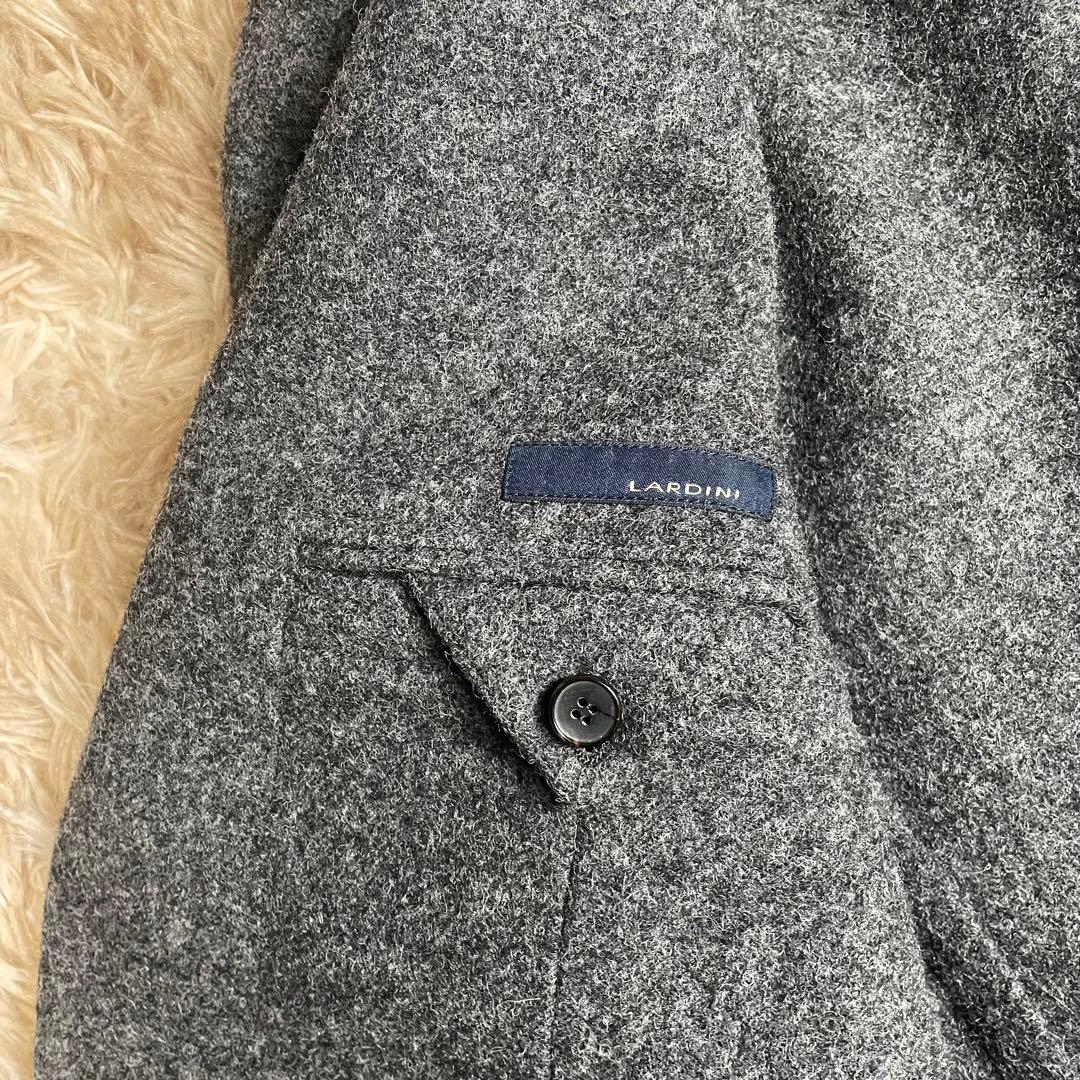 美品　ラルディーニ　テーラードジャケット　メルトンウール　メンズ　LARDINI