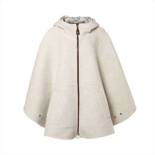 LV ヴィトン　マヒナ　リバーシブル　フード　ケープ　ポンチョ　定価70万円