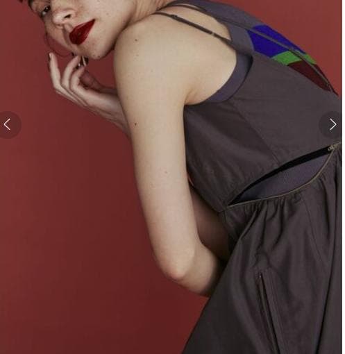 UN3D.　アンスリード　サイドオープンバルーンワンピース　36　グレー