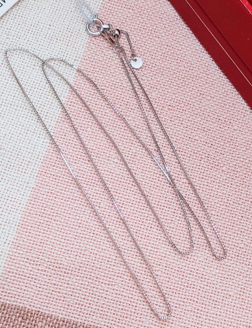 未使用品 pt850 プラチナ ベネチアン ネックレス チェーン