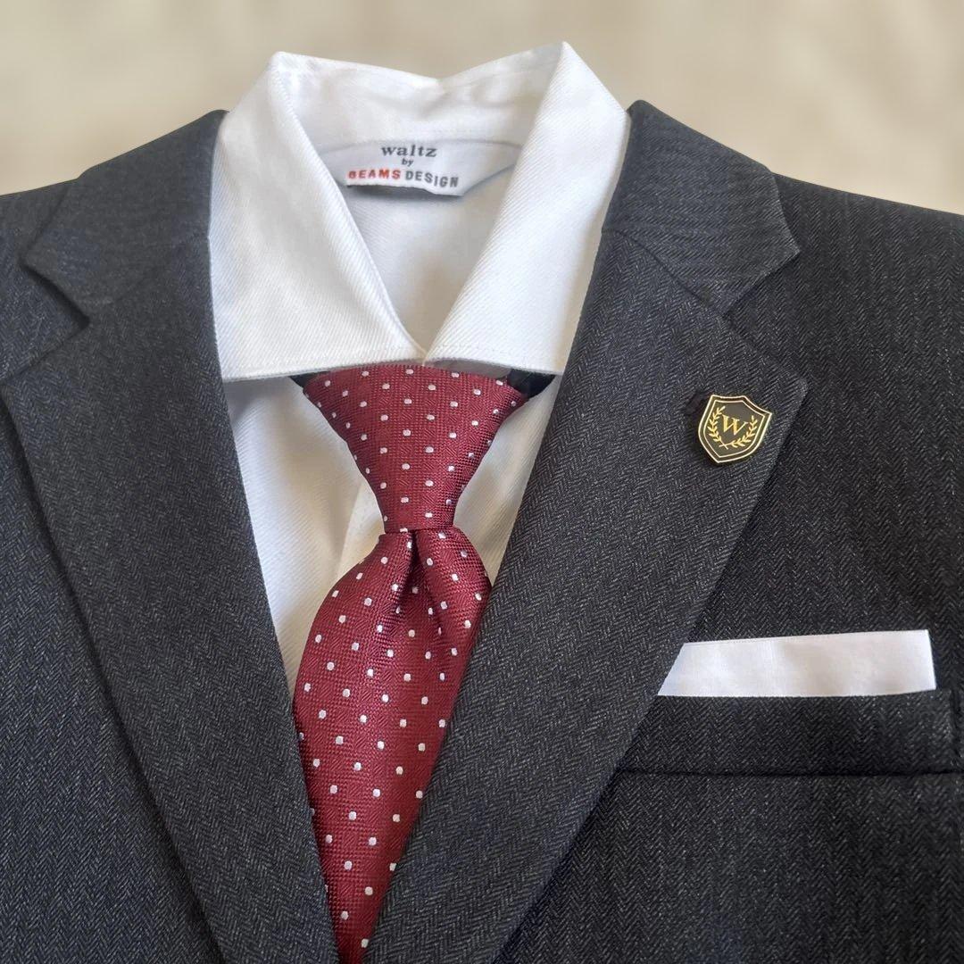 waltzbyBEAMSDESIGN ダークグレーフォーマルスーツ150 男の子