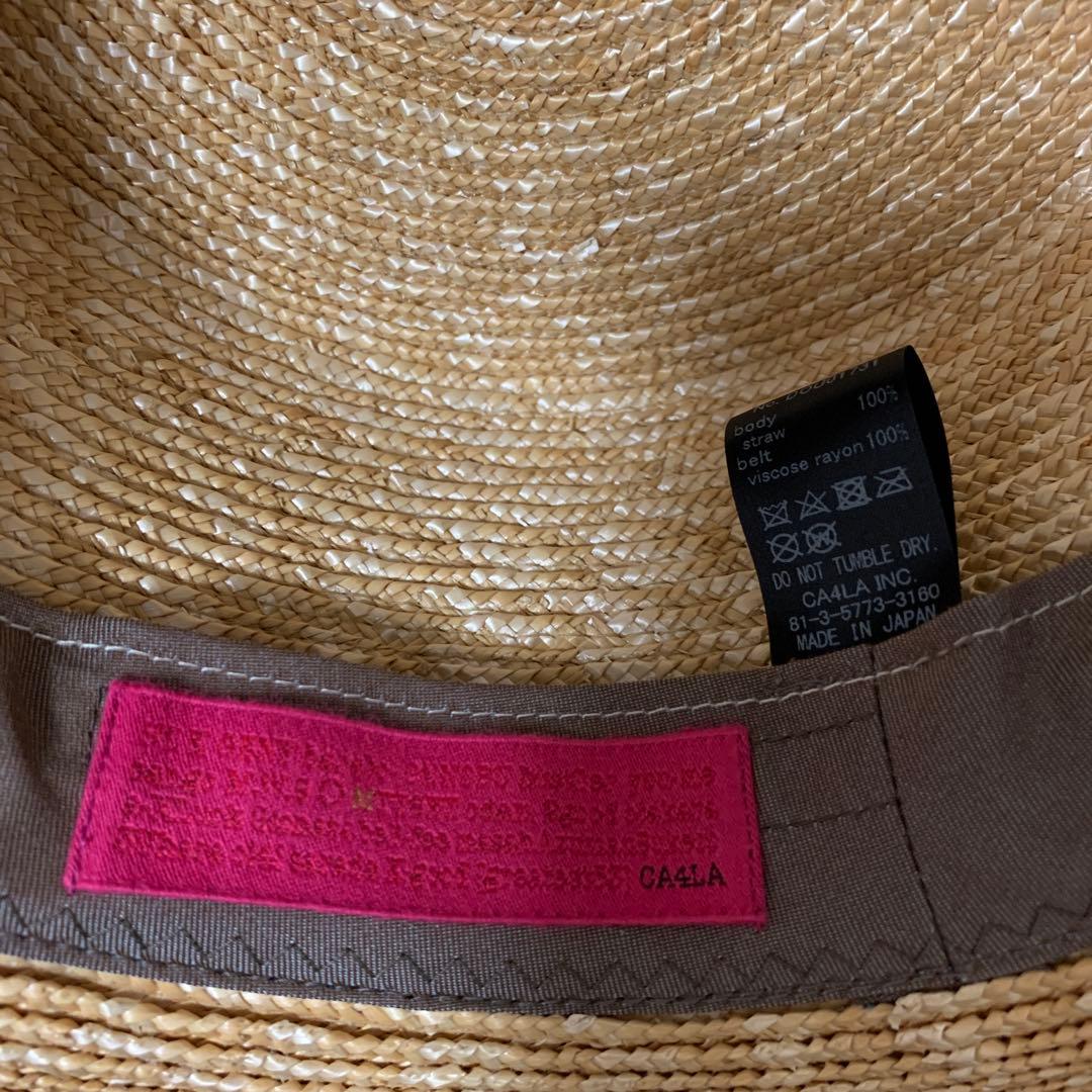 CA4LA カンカン帽　OLD NEW 2 麦わら帽子　ベージュ　M