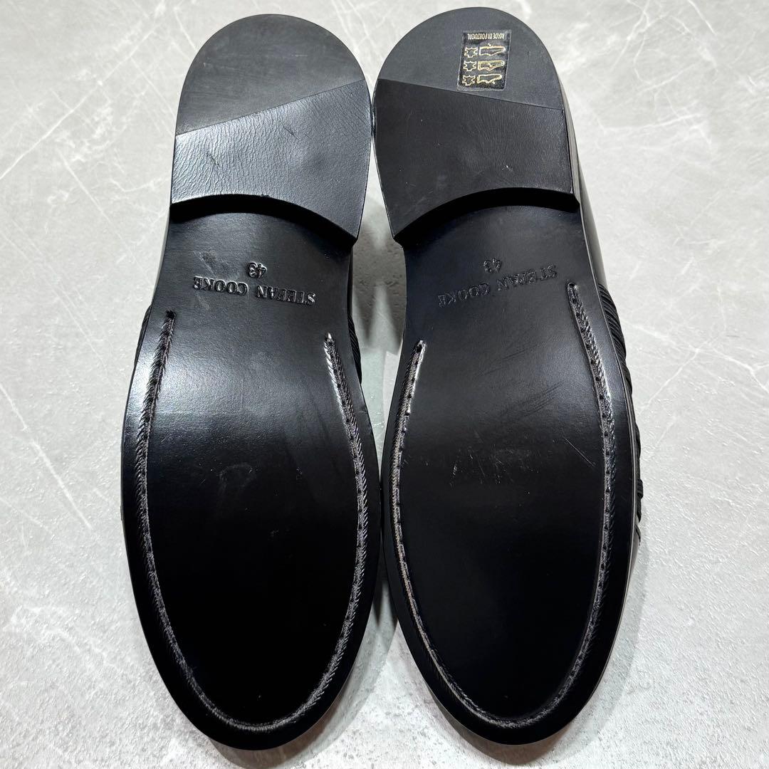 【STEFAN COOKE】BLACK ELASTIC BIKER 43