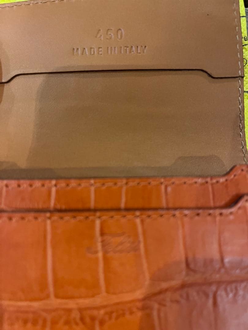 【新品未使用品】Felisi オレンジレザー名刺入れ