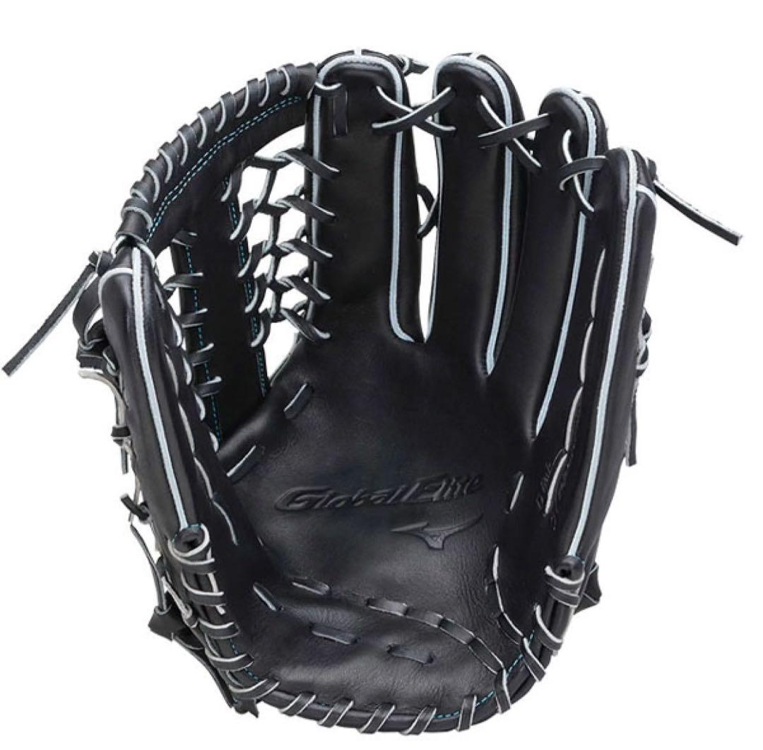 ※ ミズノ軟式グローブ 上林型 外野手用 18N 1AJGR25307 ブラック