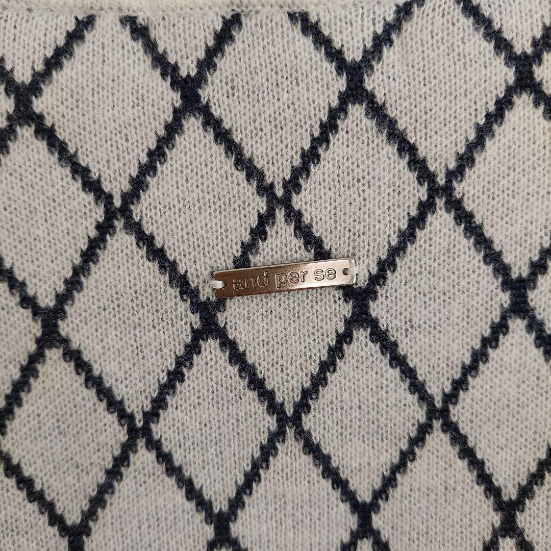 and per se　防風ニットブルゾン 　Lsize