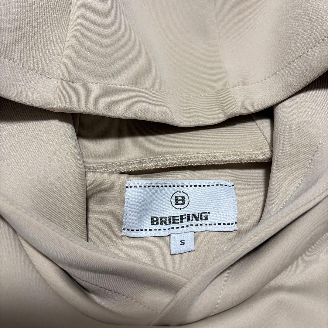 BRIEFING ベージュ フード付きパーカー S
