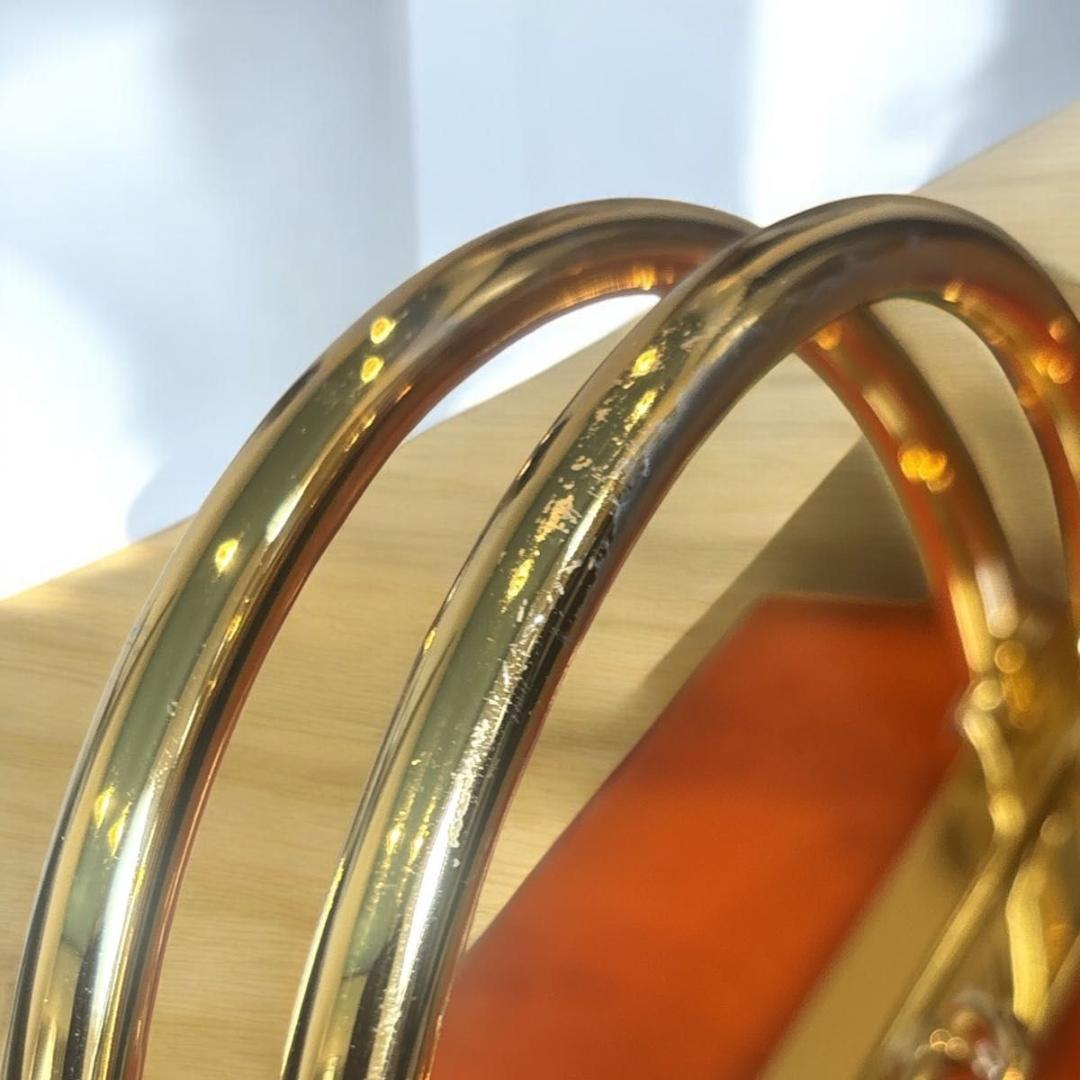 【美品】ボルサソベラナ　バニティバッグ　ハンドバッグ　Red×Gold