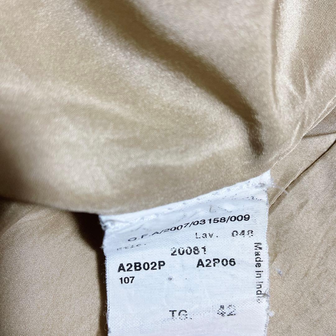 エンポリオアルマーニ　シングルライダースジャケット　ダブルジップ　ロゴジップ