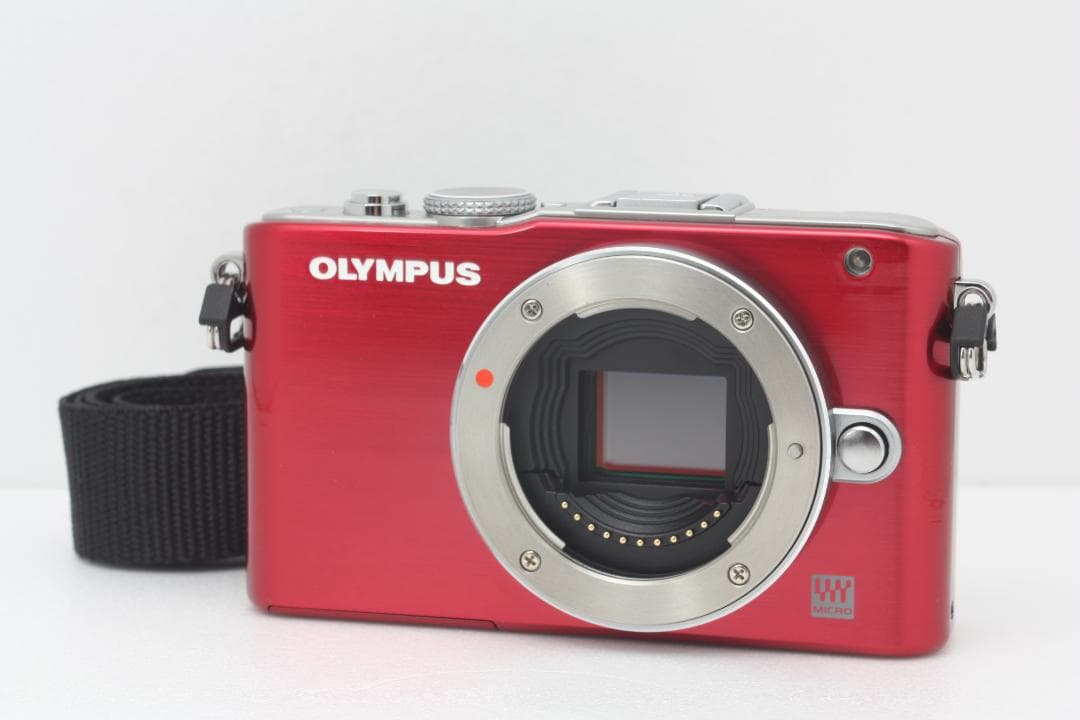 オリンパス OLYMPUS PEN E-PL3 ボディ レッド #350c