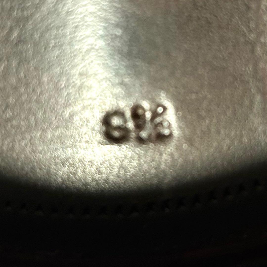 未使用　ボリーニ　レザーシューズ　8 1/2表記　ワニ革　ホールカット　革靴