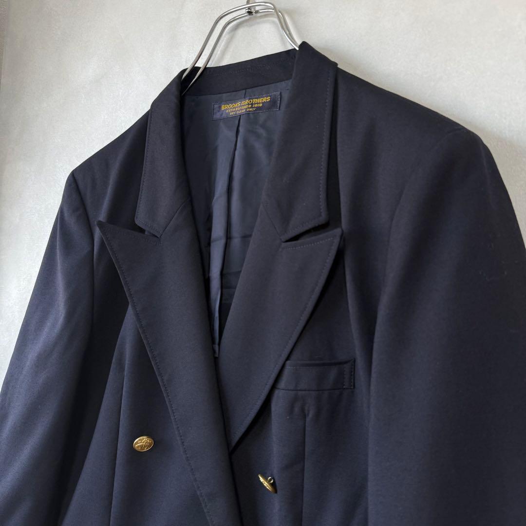 ブルックスブラザーズ 紺ブレザー 金ボタン ダブル テーラードジャケット 日本製