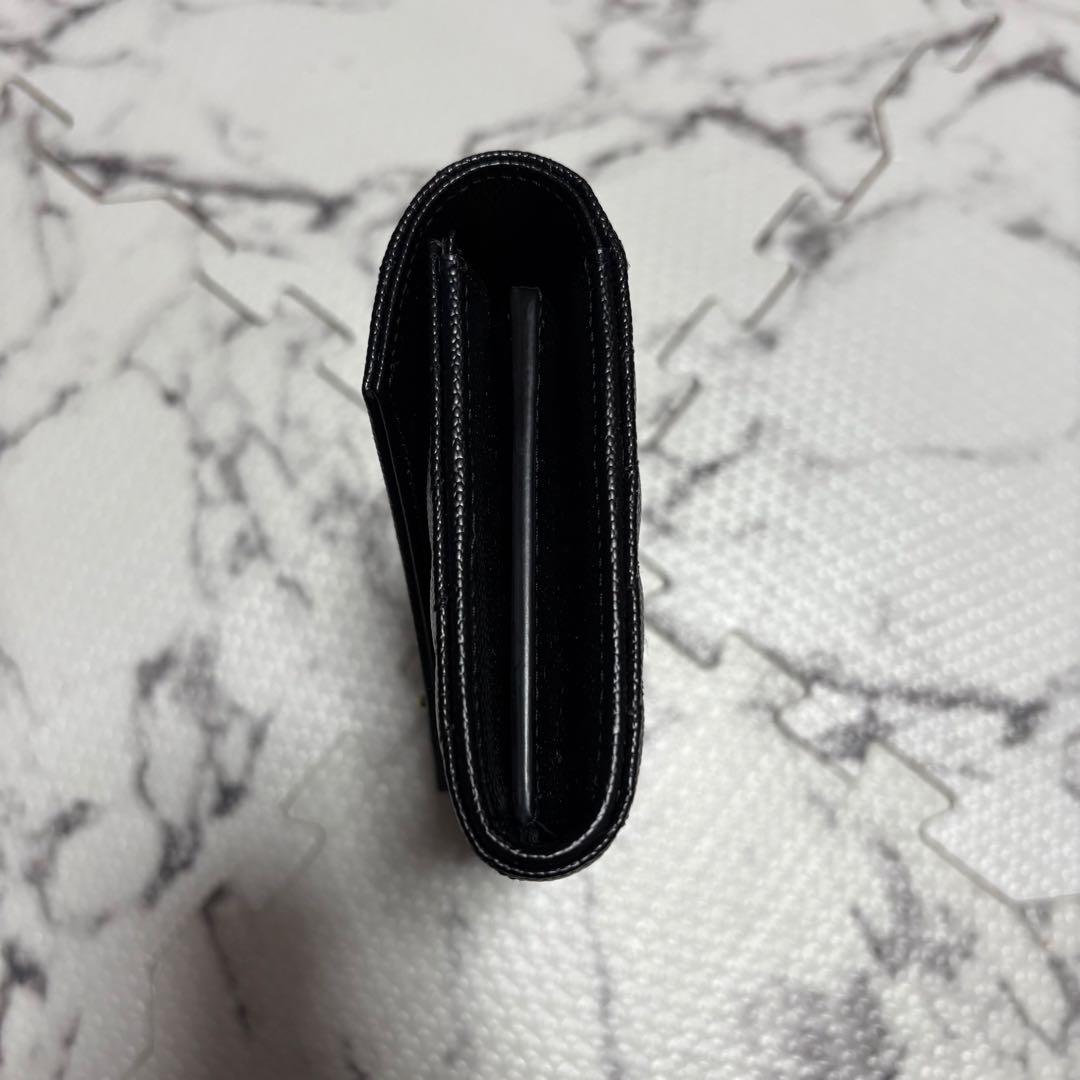 YSL ブラック 長財布 キルティング