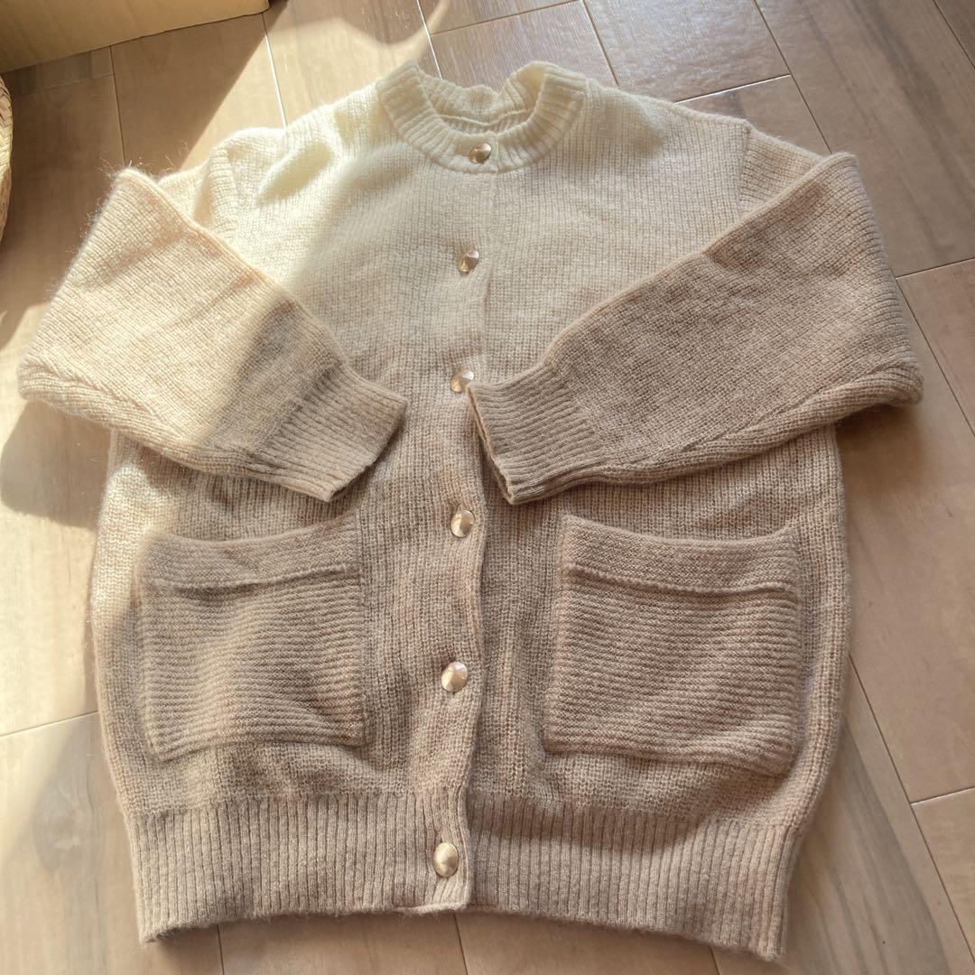 PUBLIC TOKYO パブリックトウキョウ モヘアローゲージグラデカーデ