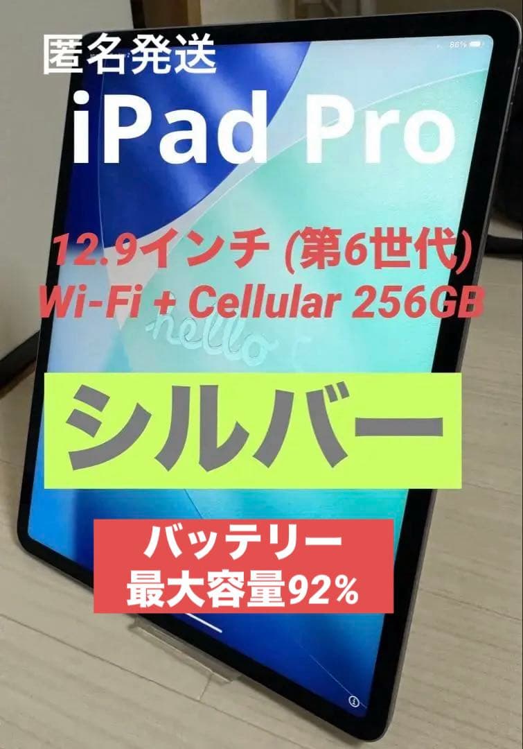 iPad Pro 12.9インチ(第6世代) Wi-Fi + Cellular