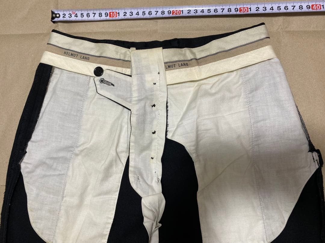 ヘルムートラング　本人期　黒スラックス　 サイズ44 アーカイブ