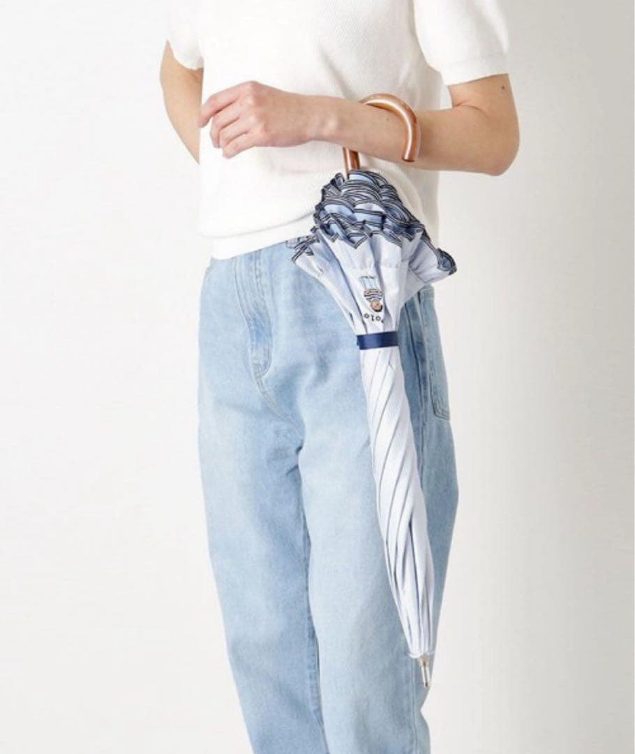 完売品　ポロベア　ラルフローレン　晴雨兼用日傘　スカラフリルワンポイントPOLO