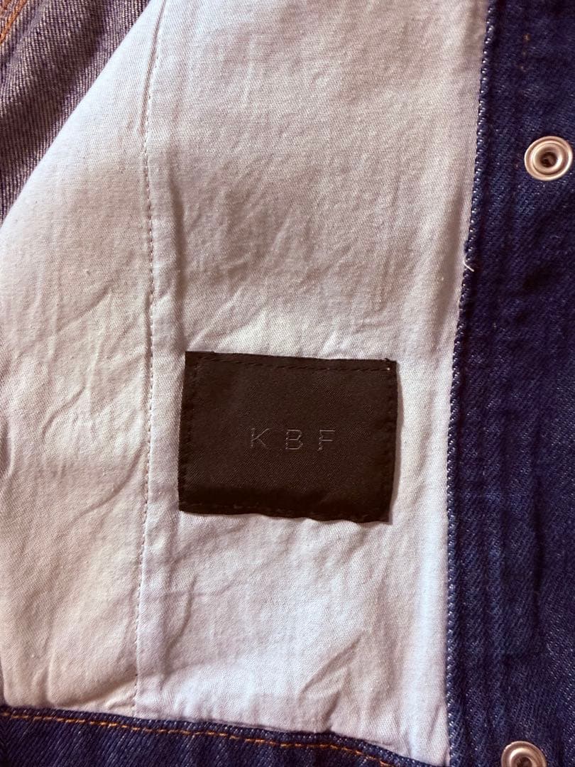 KBF 2WAYカラーデニムブルゾン　ブルー