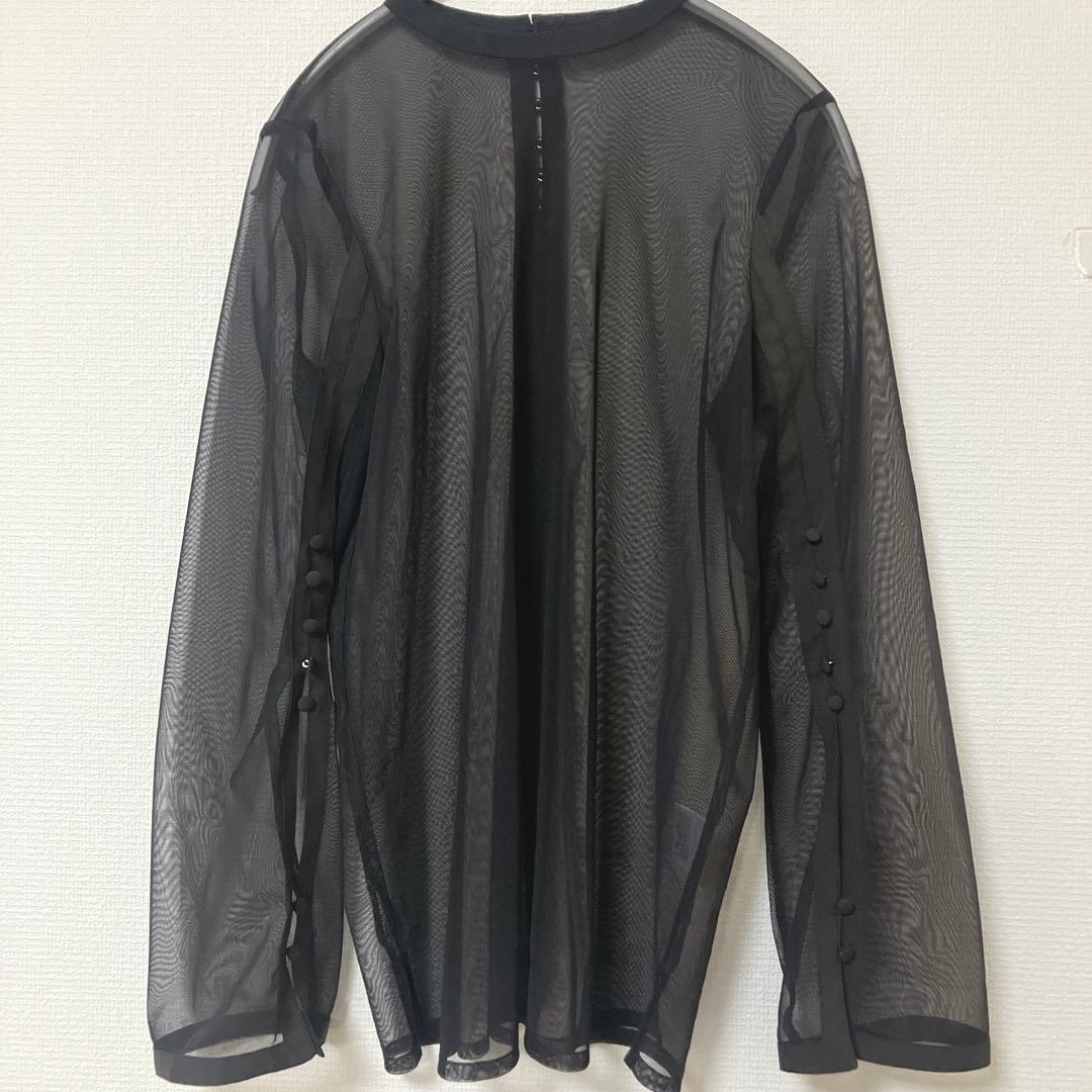 人気　カナ　ジャガード ワンピース チュール トップス セット ブラウン　S