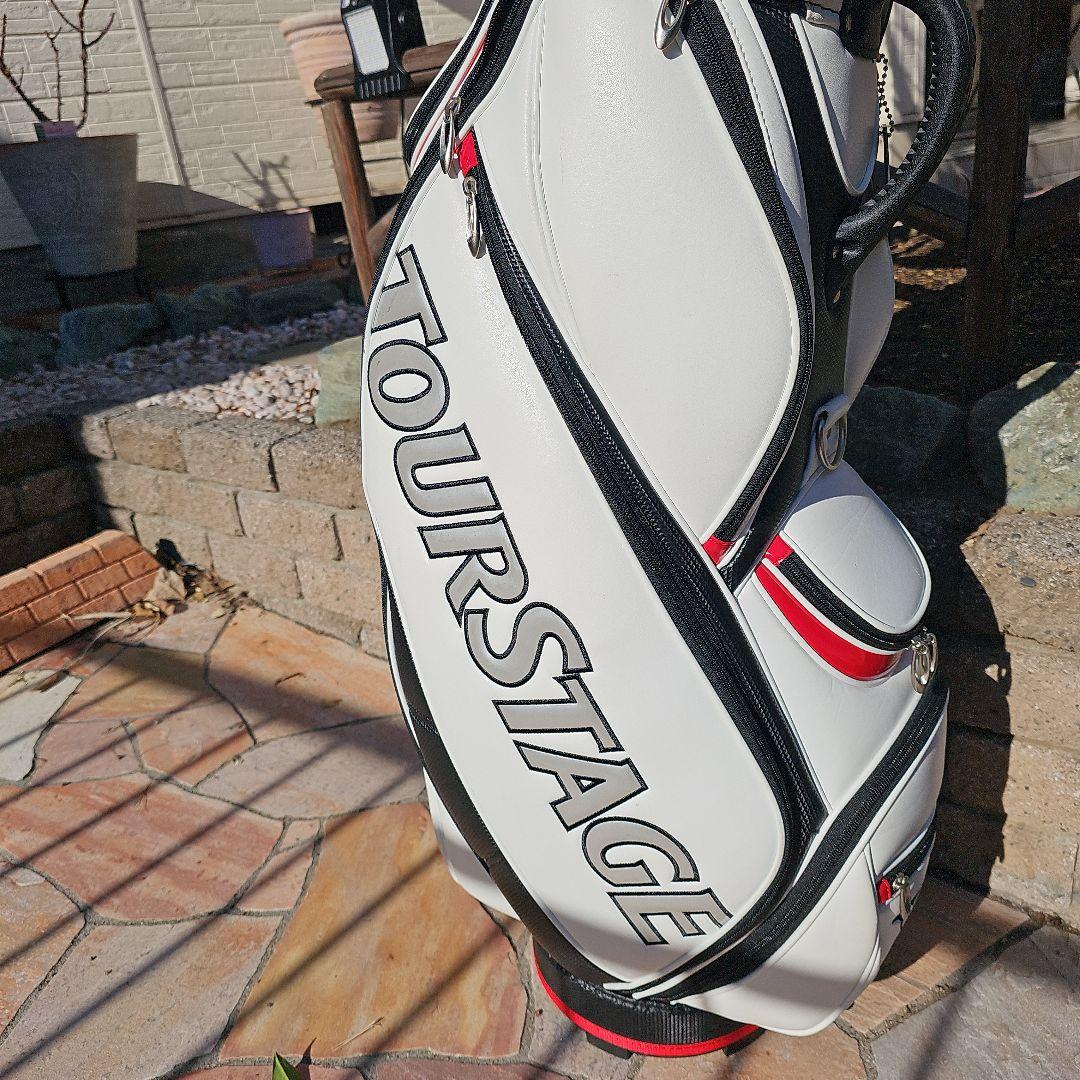 TOURSTAGE キャディバッグ ホワイト