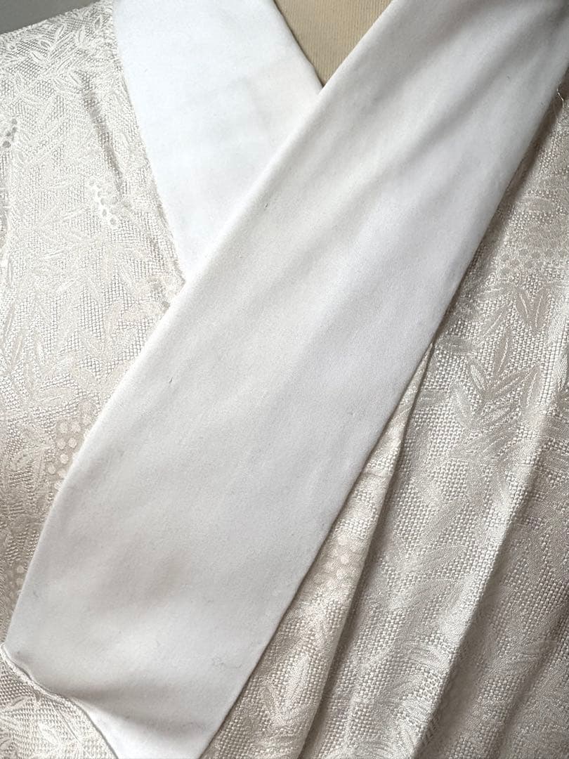 夏用　高級　長襦袢　正絹絽　美品　裄69.5 いしき宛　後ろひも通　ふくよかな方