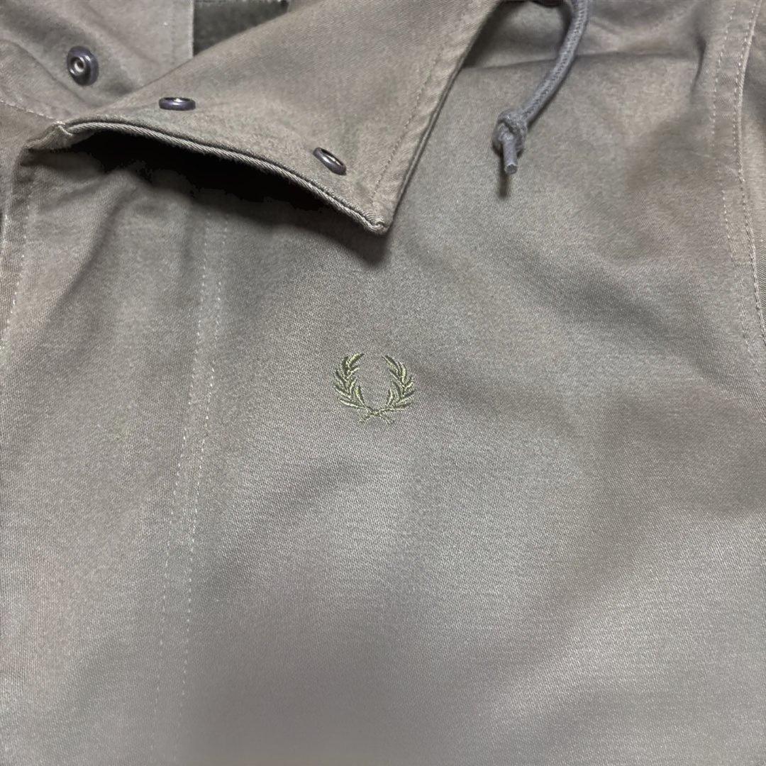 美品⁂フレッドペリー⁂モッズコート　ブロックチェックボアライナー　カーキ　S