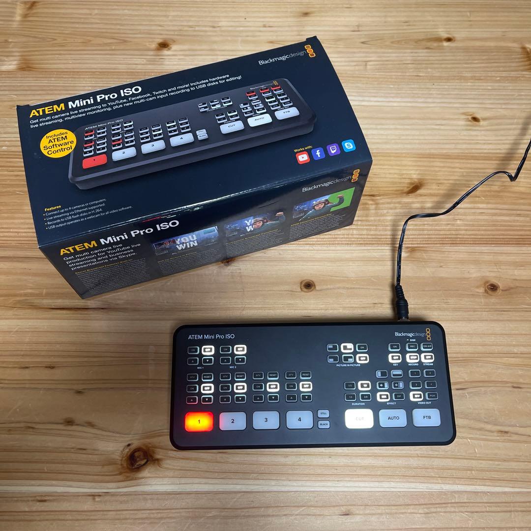 Blackmagic ATEM Mini Pro ISO 配信スイッチャー｜美品