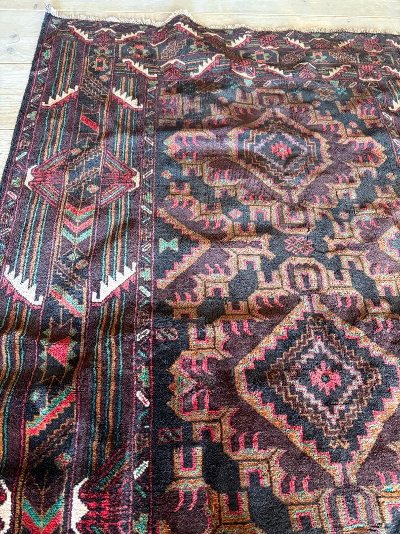 アフガニスタン　トライバル　ヴィンテージラグ 約200×116