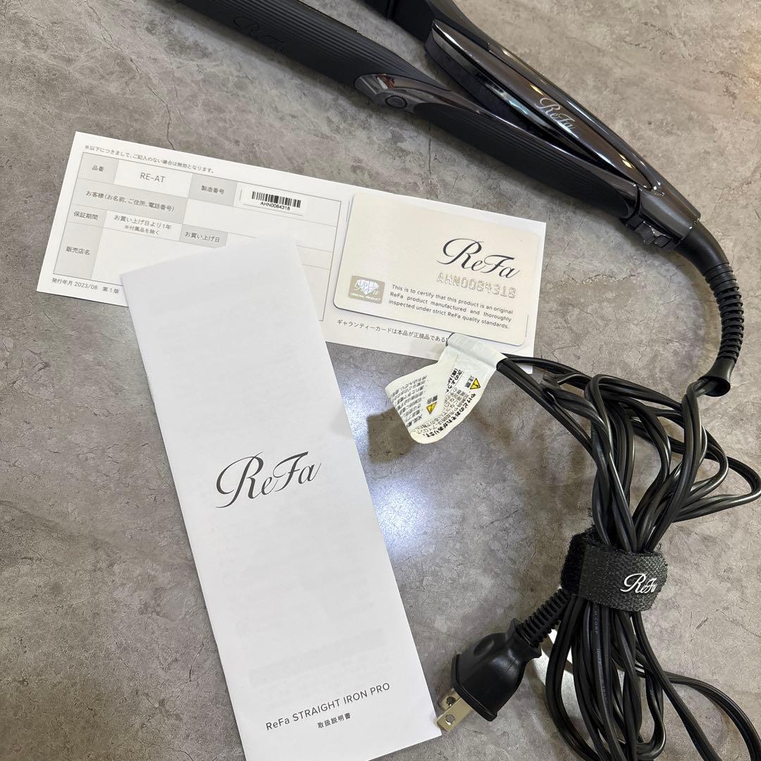 ReFa ストレートヘアアイロン PRO 黒　RE-AT