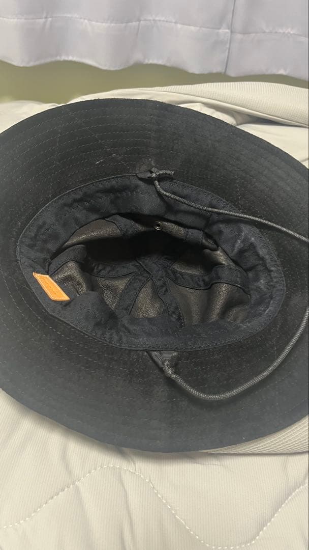 Hender Scheme　エンダースキーマ　レザーバケットハット　黒　ブラック