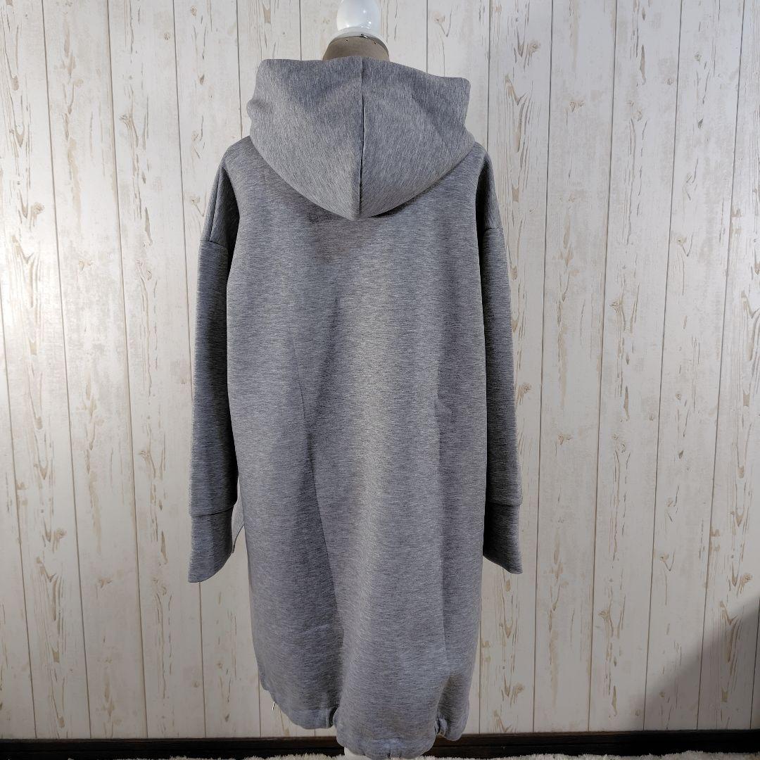 UN3D. HEM GATHER LONG SWEAT 変形パーカー