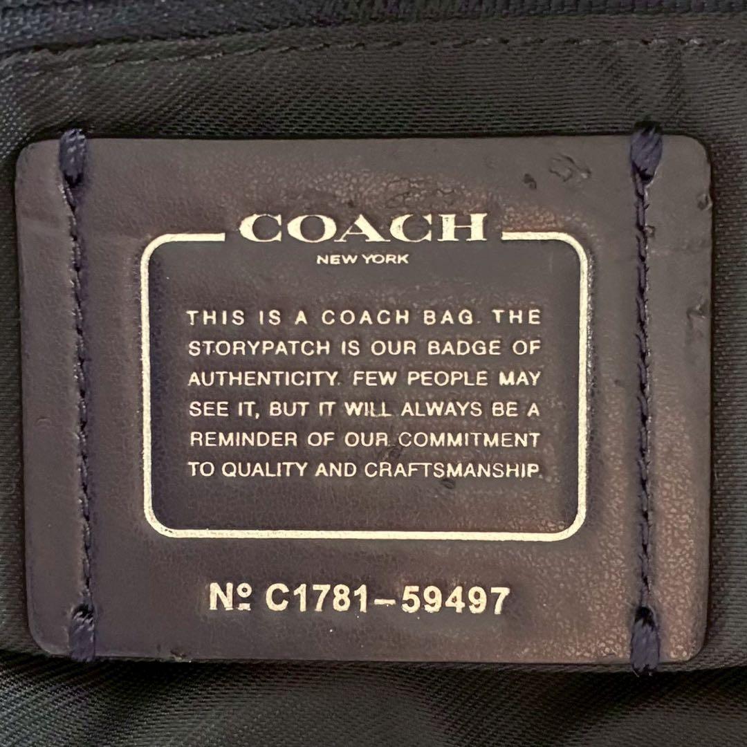 極美品✨コーチ 2way ハンド ショルダーバッグ オールレザー 本革 スタッズ