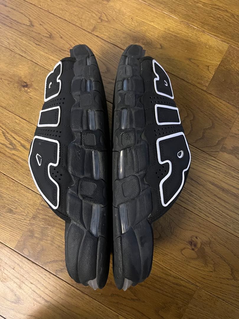 【30cm】ナイキ エア モア アップテンポ サンダル　ブラック　モアテン