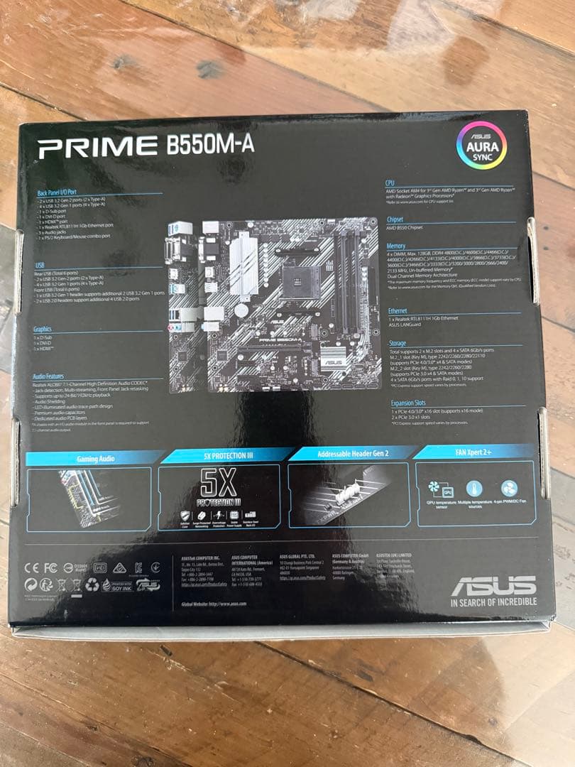 ASUS AMD B550 マザーボード PRIME B550M-A