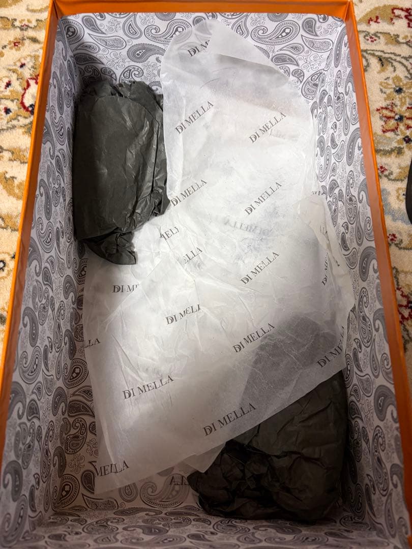 ディ メッラ 黒 ダブルモンクストラップ ビジネスシューズ