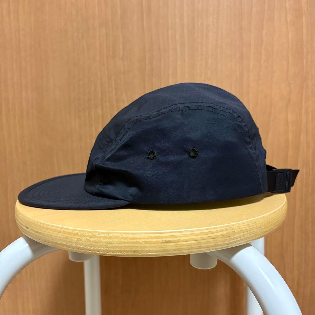 シュプリーム　格子柄　チェック柄　ジェットキャップ　キャンプキャップ　ブラック