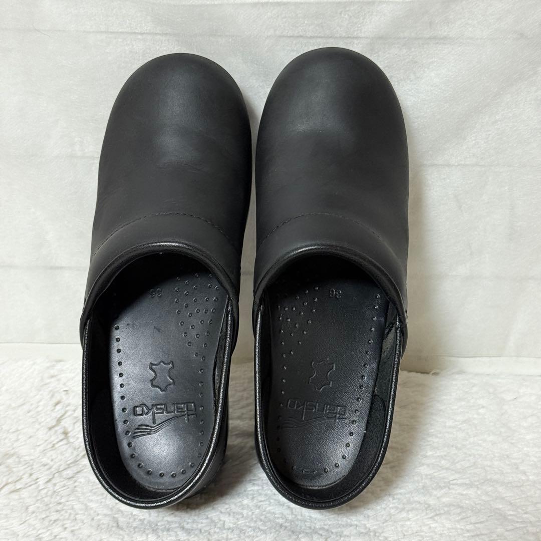 極美品✨dansko ダンスコ　プロフェッショナル　オイルドレザー　36 黒