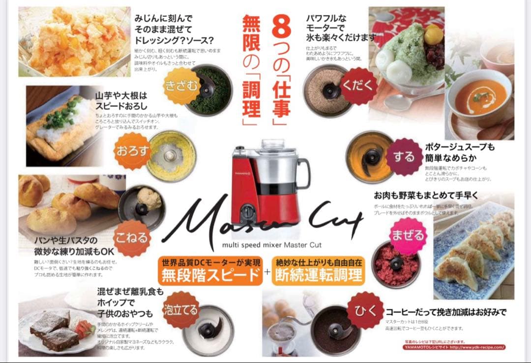 YAMAMOTO　マルチフードプロセッサー マスターカット (YE-MM41)