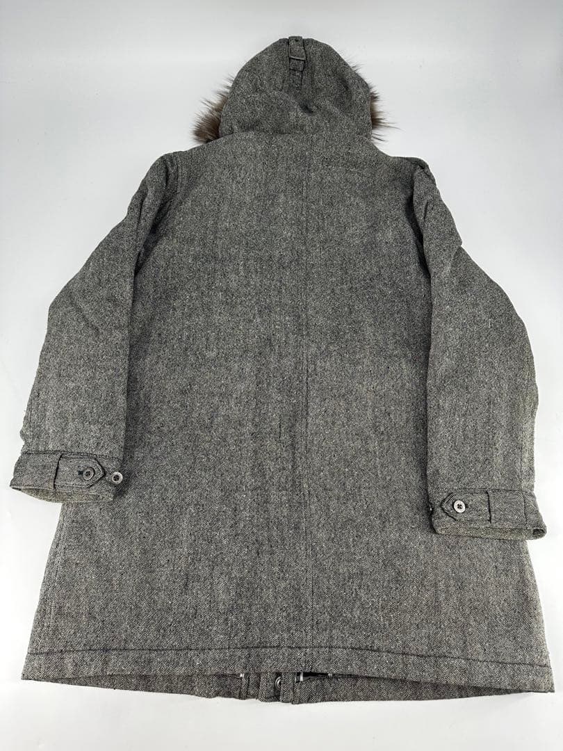 希少/レア/BURBERRY BLACK LABEL/中綿 ウールコート/M