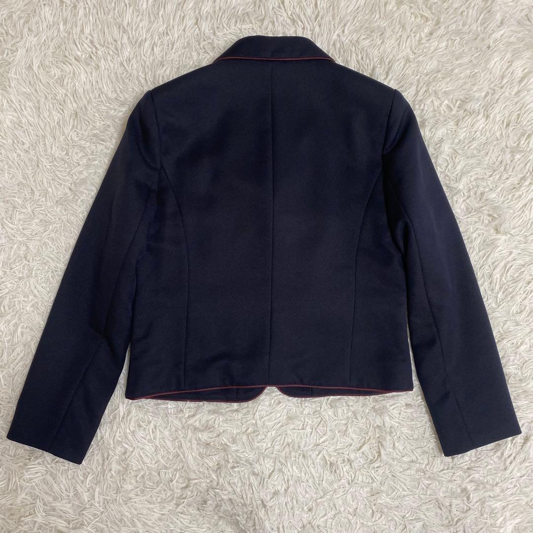 極美品✨エルアンノアール　グレンチェックサスペンダーワイドパンツスーツ 165A