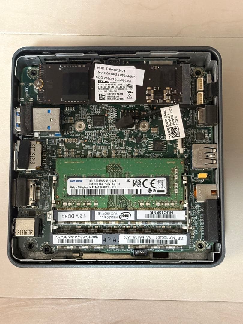 ミニPC intel i5-10210u