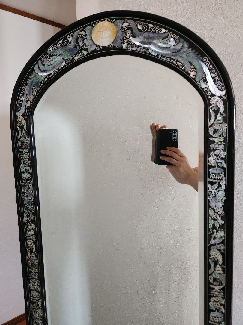 希少螺鈿の鏡台　高級家具アンティークヴィンテージ古道具骨董美術品