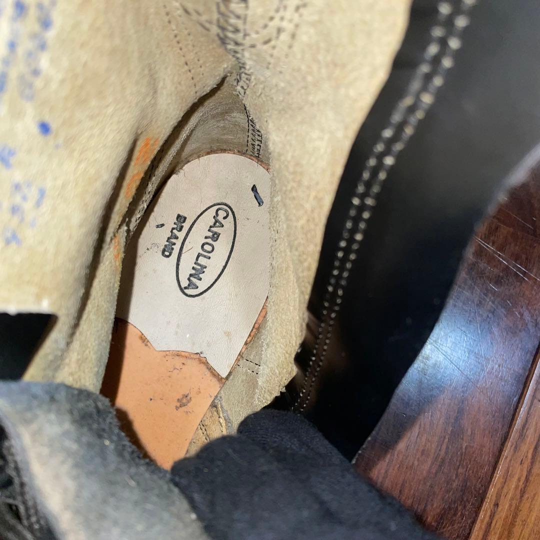 ビンテージ　キャロライナ　コンバットブーツ　サイドジップ